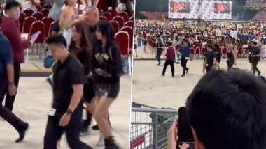 BLACKPINK’s Lisa Spotted at Taylor Swift’s Eras Tour Show in Singapore Following Her Appearance at SHINee’s Concert (Watch Video)